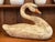 Folk Art Vintage Weathered Folk Art Hand Carved Decoy Swan For Sale - Image 3 of 6
