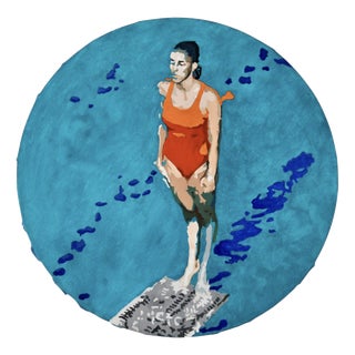 Carole Grandgirard, the Diver, 2022, Oil on Canvas For Sale