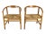 Mid-Century Modern Vintage 1960s Hans Wegner Pp203 Oak + Wenge Inlay Chairs by Johannes Hansen - a Pair For Sale - Image 3 of 11