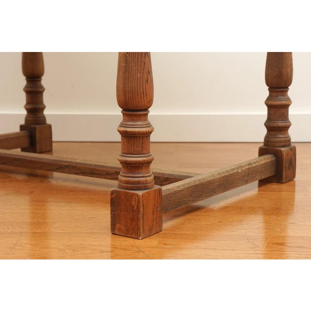 Brown Early 20th Century Wooden Table For Sale - Image 8 of 10