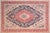1990's Vintage Blue/Red Wool Rug - 7'10'' X 10'8'' For Sale - Image 9 of 10