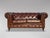 Animal Skin 20th Century Brown Leather 2 Seater Chesterfield Sofa, 1980s For Sale - Image 7 of 10