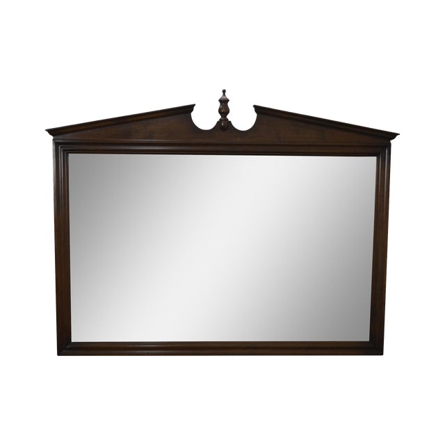 Ethan Allen Vintage Maple Hanging Wall Mirror Chairish