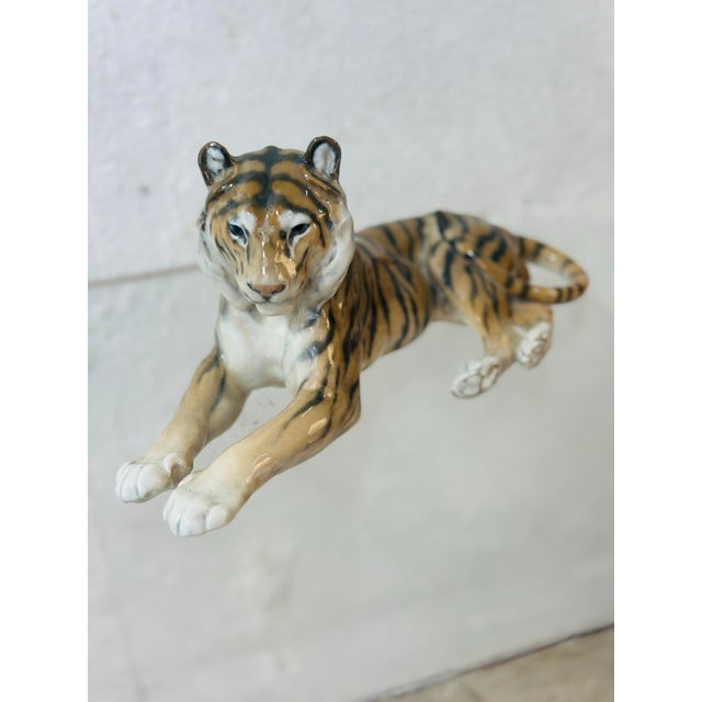 Royal Copenhagan Royal Copenhagen Porcelain Tiger For Sale - Image 4 of 6