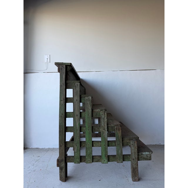 Antique Primitive Handmade Folk Tiered Stand For Sale In San Antonio - Image 6 of 8
