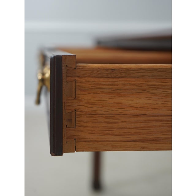 Councill Furniture Council Craftsman Inlaid Mahogany Chippendale Desk For Sale - Image 4 of 17