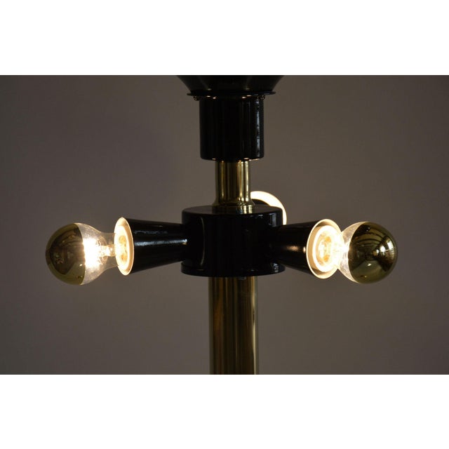 Mid-Century Brass Floor Lamp attributed to Kamenický Šenov, 1960s For Sale - Image 9 of 10