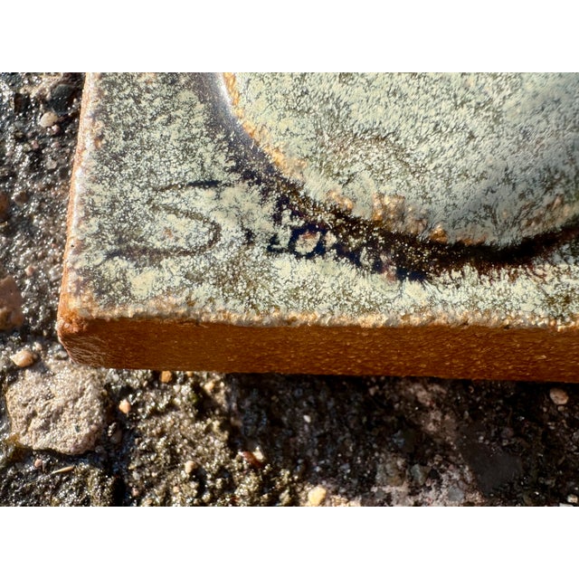 Ceramic Wall Tile Relief with Female Motif by Joseph Simon for Søholm, Denmark, 1970s For Sale - Image 12 of 18