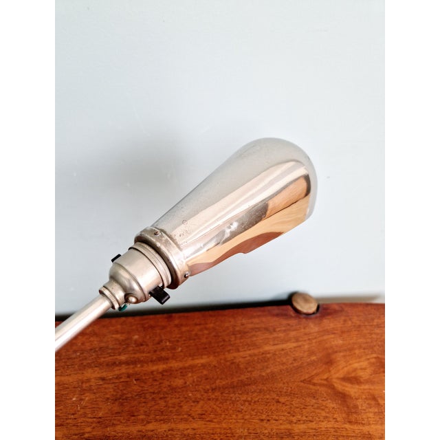 Articulated Work Lamp in Chromed Metal and Cast Iron by C.F. Palmer & Co, 1920 For Sale - Image 12 of 18