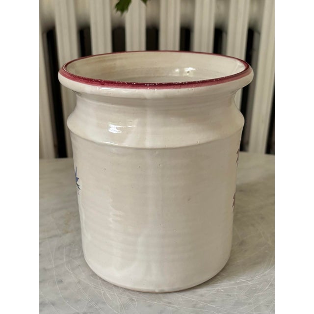 1990s Studio Pottery Utensil Holder, Signed For Sale - Image 6 of 8