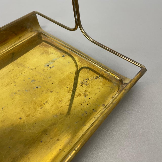 Vintage German Tiki Brass and Bamboo Tray from Grasoli, 1950s For Sale - Image 9 of 18