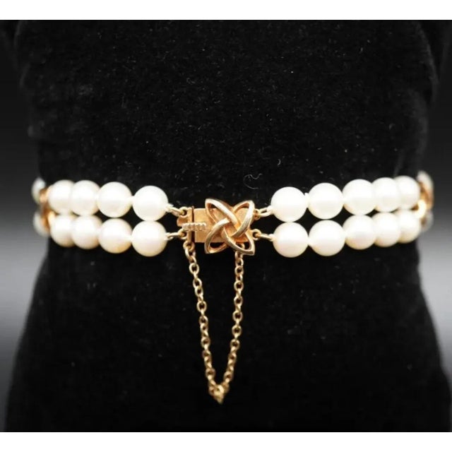 Authentic Mikimoto Estate Akoya Pearl Double Strand Bracelet 6.5" 14k Gold 5.5 mm M308 Double Strand Bracelet This elegant...