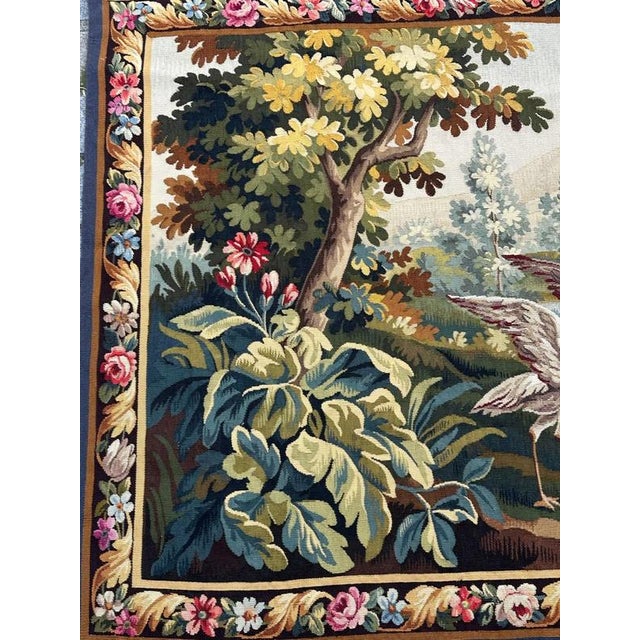 Mid-Century Modern French Handwoven Aubusson Tapestry, 1940s For Sale - Image 4 of 18