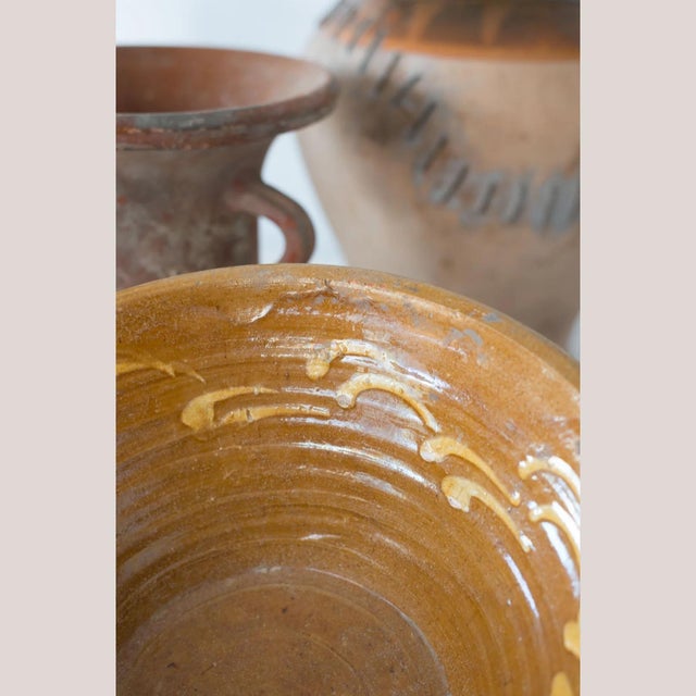 Ceramic Antique Rustic Terracotta Storage Pots, 19th Century, Set of 7 For Sale - Image 7 of 9