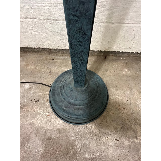 1980s Post-Modern Iron Floor Lamp Palm Design For Sale - Image 12 of 12