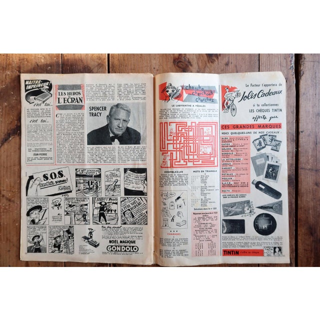 French Original Le Journal De Tintin No. 524, November 1958 – Tintin Au Tibet For Sale - Image 3 of 7