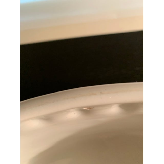 1990s French Country White Ceramic Cachepot For Sale - Image 4 of 7