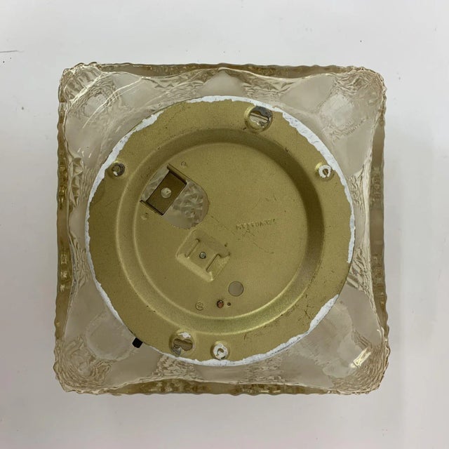 Mid-Century Glass Ceiling / Wall Lamp, 1970s For Sale - Image 9 of 10