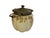 Art Nouveau Antique Mt Washington Smith Brothers Unmarked Crown Milano Glass Biscuit Jar 4402 Maiden Gold C. 1890s For Sale - Image 3 of 7