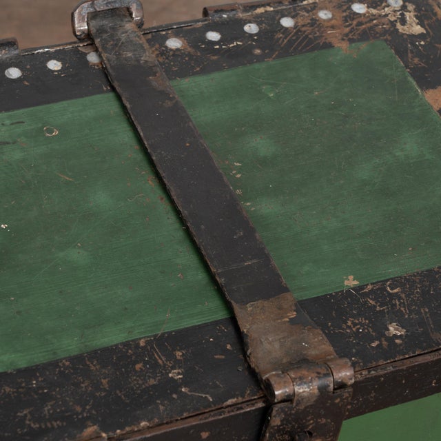 Metal Late 19th Century Iron Lock Box From Sweden For Sale - Image 7 of 11