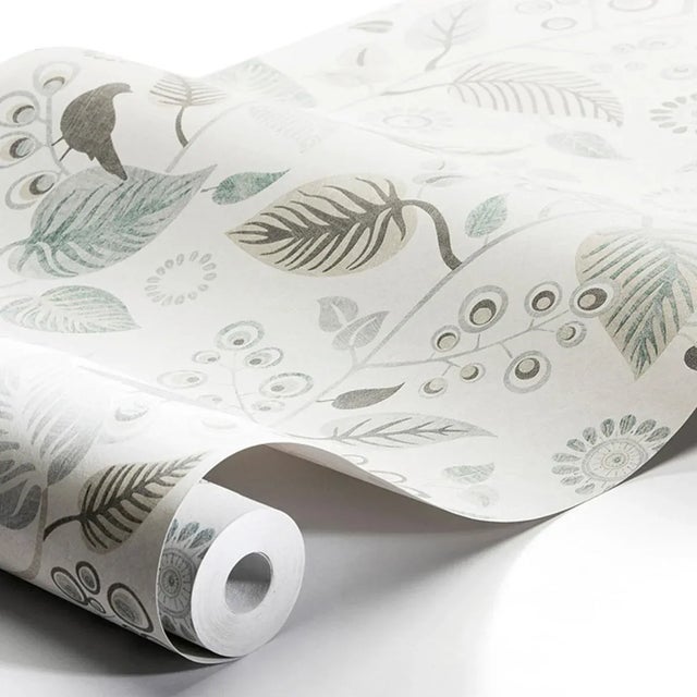 Flittering foliage and blossoming botanicals sing joyously in slate-colored Leaf Rhapsody. An effortlessly uplifting...