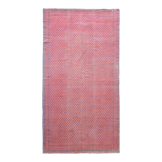 Mid 20th Century Vintage Reversible Saveh Kilim Rug For Sale