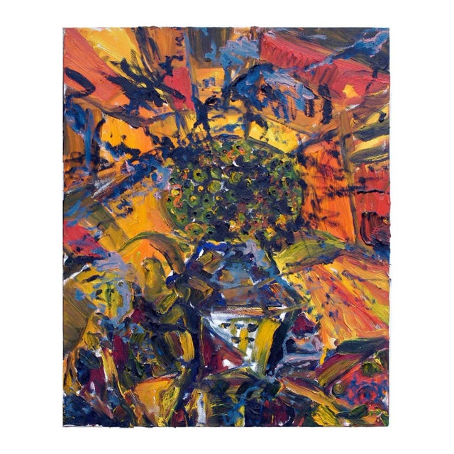 Early 21st Century Conrad Alvarez "Abraxus" Abstract Expressionist Oil on Canvas 2001 For Sale - Image 5 of 5