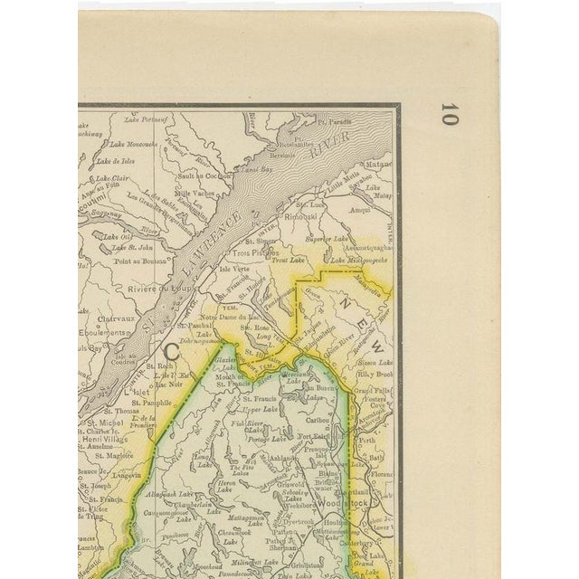 Paper Antique Map of the Eastern United States with Florida Inset from Rand McNally, 1899 For Sale - Image 7 of 12