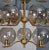 1970s Large Brass Chandelier by Holger Johansson, Sweden, 1970s For Sale - Image 5 of 12