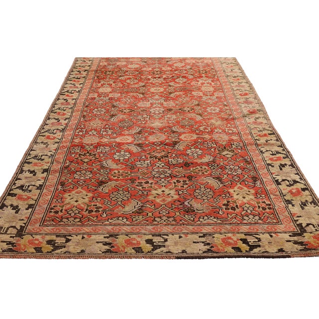 Antique Persian Karabakh Rug Runner, 03'01 X 15'04 For Sale - Image 4 of 10