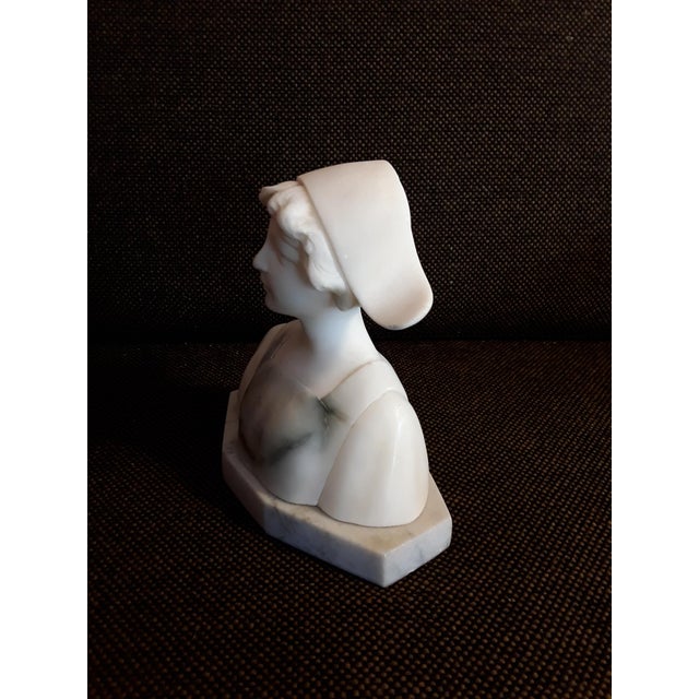 Small Antique Female Bust by Aurilli, in Good conditions. Designed 1890 to 1919 This piece has an attribution mark, I am...