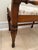 1930s Vintage 1930s American Walnut Upholstered Entryway Bench With French Toile Linen Seat For Sale - Image 5 of 7