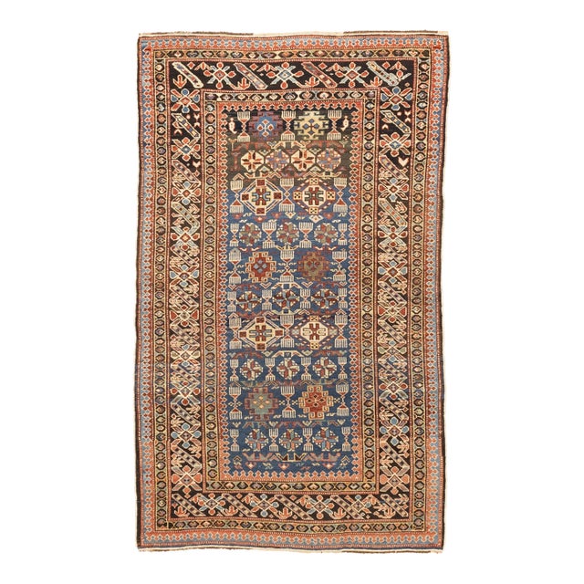 Antique Caucasian Kuba Rug 3’10" X 6’3” For Sale