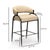 Taupe Tatum Taupe Performance Vegan Leather Counter Stool For Sale - Image 8 of 8