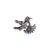 Blue Caratandher Bird Motif Brooch Pendant in Opal, Ruby, Sapphire & Diamond – 5.35ct For Sale - Image 8 of 13