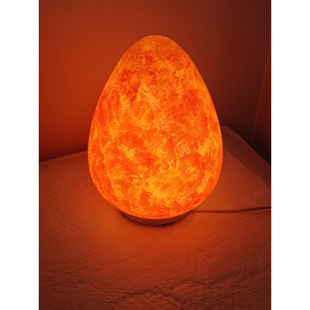 Vintage Egg Lamp in Opaline Glass, 1970s For Sale - Image 6 of 7