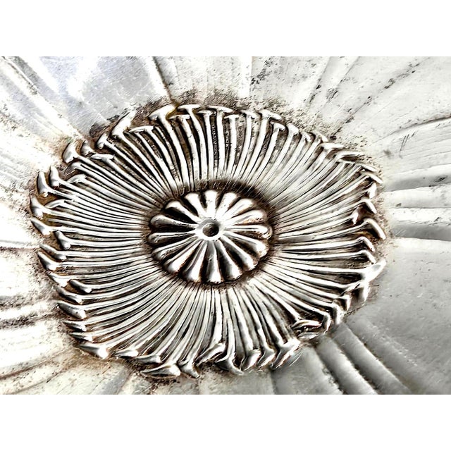 Silver Mid 20th Century Wallace Silver-Plate Poppy Platter Model 715 For Sale - Image 8 of 16