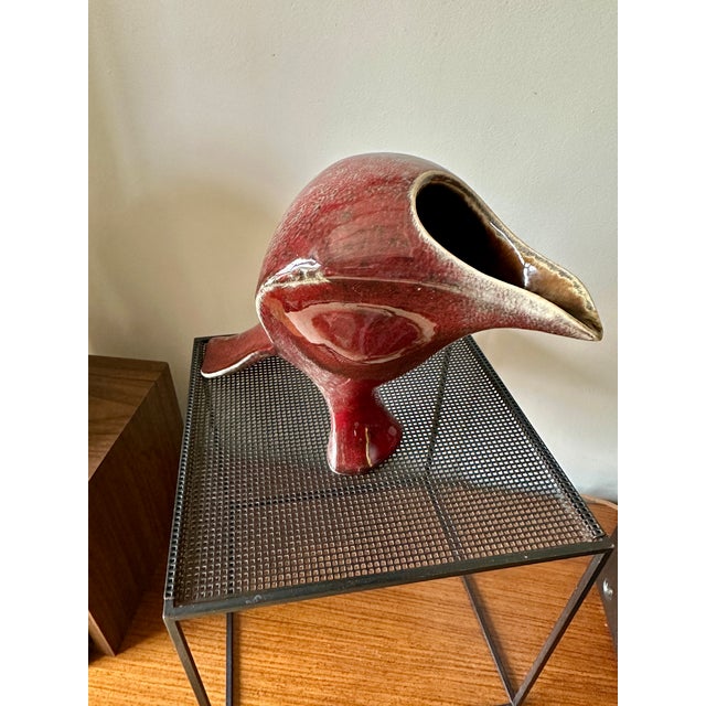 Ceramic Maxime Fillon, Stylized Bird Sculpture, 1950s, Ceramic For Sale - Image 7 of 15