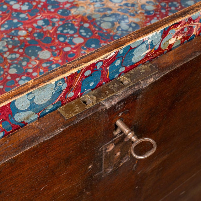 Antique Silver Chest, English, Oak, Iron Bound, Lined Storage Trunk, Georgian For Sale - Image 11 of 11