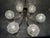 Chrome Chandelier with Pressed Glass Shades from Fischer Leuchten, Germany, 1970s For Sale - Image 14 of 15