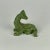 Avocado Vintage Ceramic Avocado Green Dog Sculpture in Geometric Form For Sale - Image 8 of 12