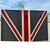 Mid-Century 3-Bay Industrial Steel Lockers, Hand-Painted British Union Flag Motif For Sale - Image 6 of 12