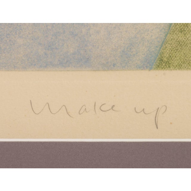 Pink Eng Tay "Makeup" Etching in Colors, 1987 For Sale - Image 8 of 10