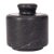 Artifacts Trading Company Marble Salt Cellar with Lid in Black For Sale