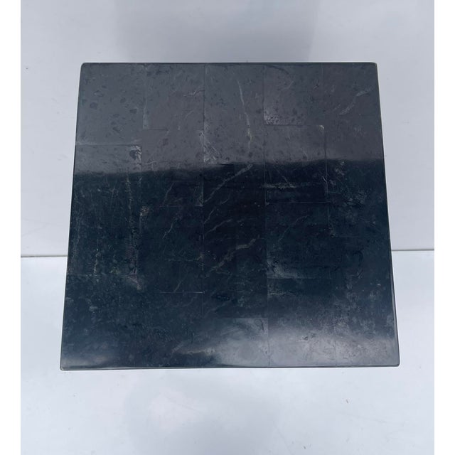 Tessellated Stone Pedestal by Marquis Collection of Beverly Hills, Usa 1990s For Sale - Image 10 of 18