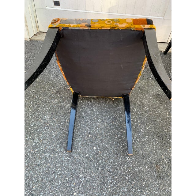 Jack Lenor Larsen "Primavera Velvet" Dining Chairs - Set of 4 For Sale - Image 11 of 12