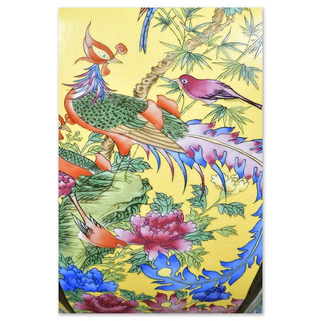 Asian Polychrome Porcelain Vase For Sale - Image 4 of 7