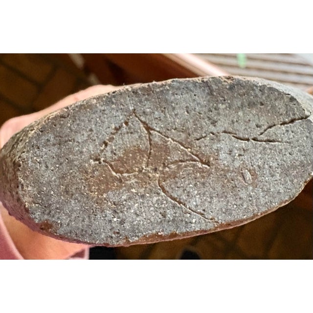 Mid 20th Century Vintage Studio Pottery Sculptural Vase — Smoky Reduction‑Fired Stoneware, Organic Modern Form For Sale - Image 5 of 6