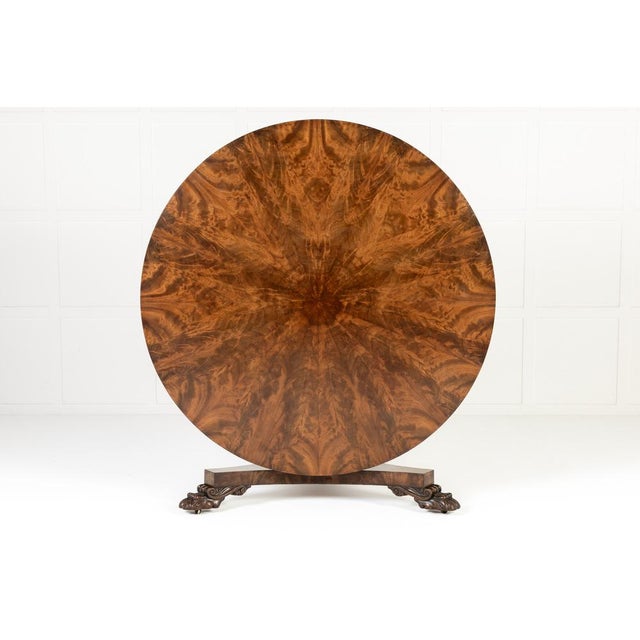 Large 19th Century English Regency Mahogany Centre Table For Sale - Image 10 of 12