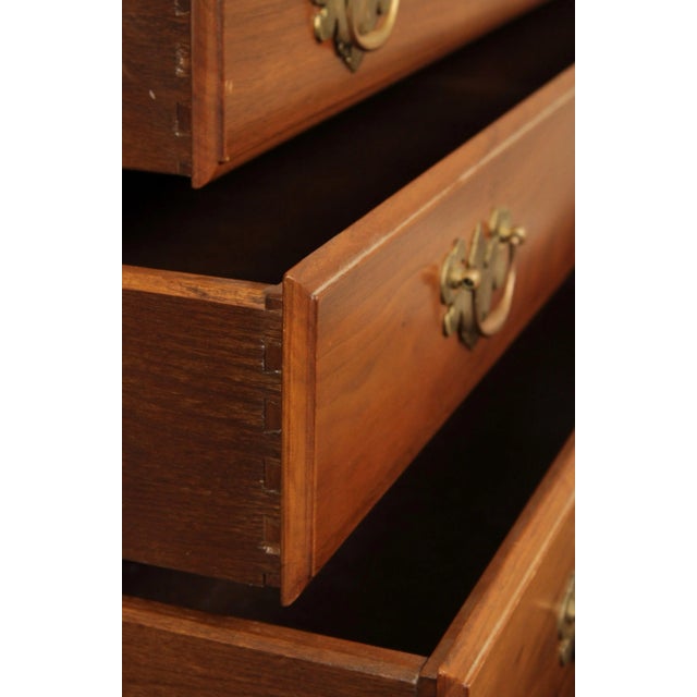 J.C. Horst Chippendale Style Custom Crafted Walnut Secretary Desk For Sale In Philadelphia - Image 6 of 13